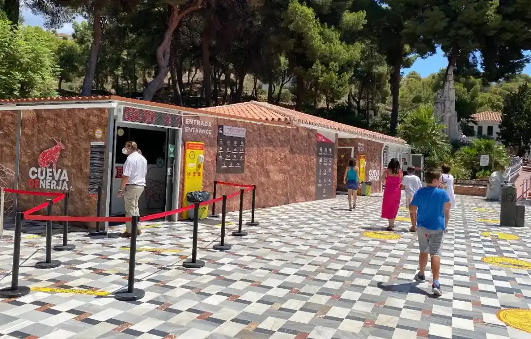 Entrance building of the Nerja Caves