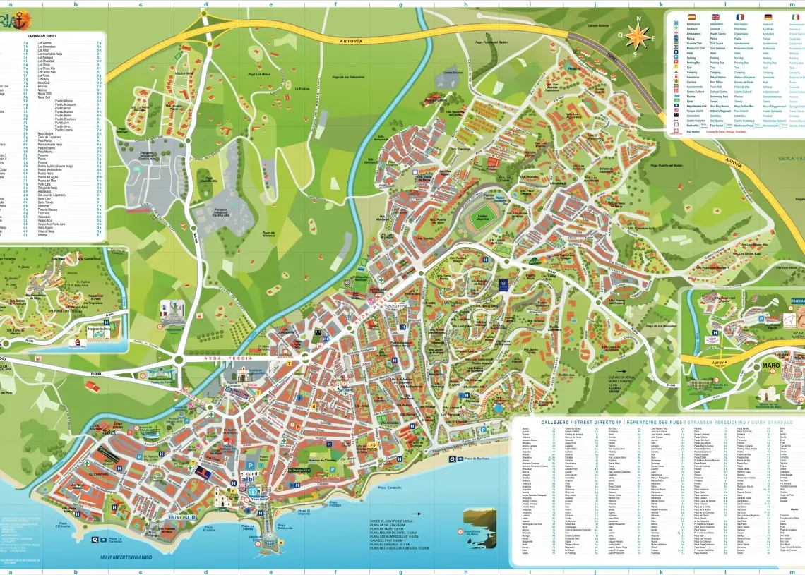Mapa Turístico de Nerja