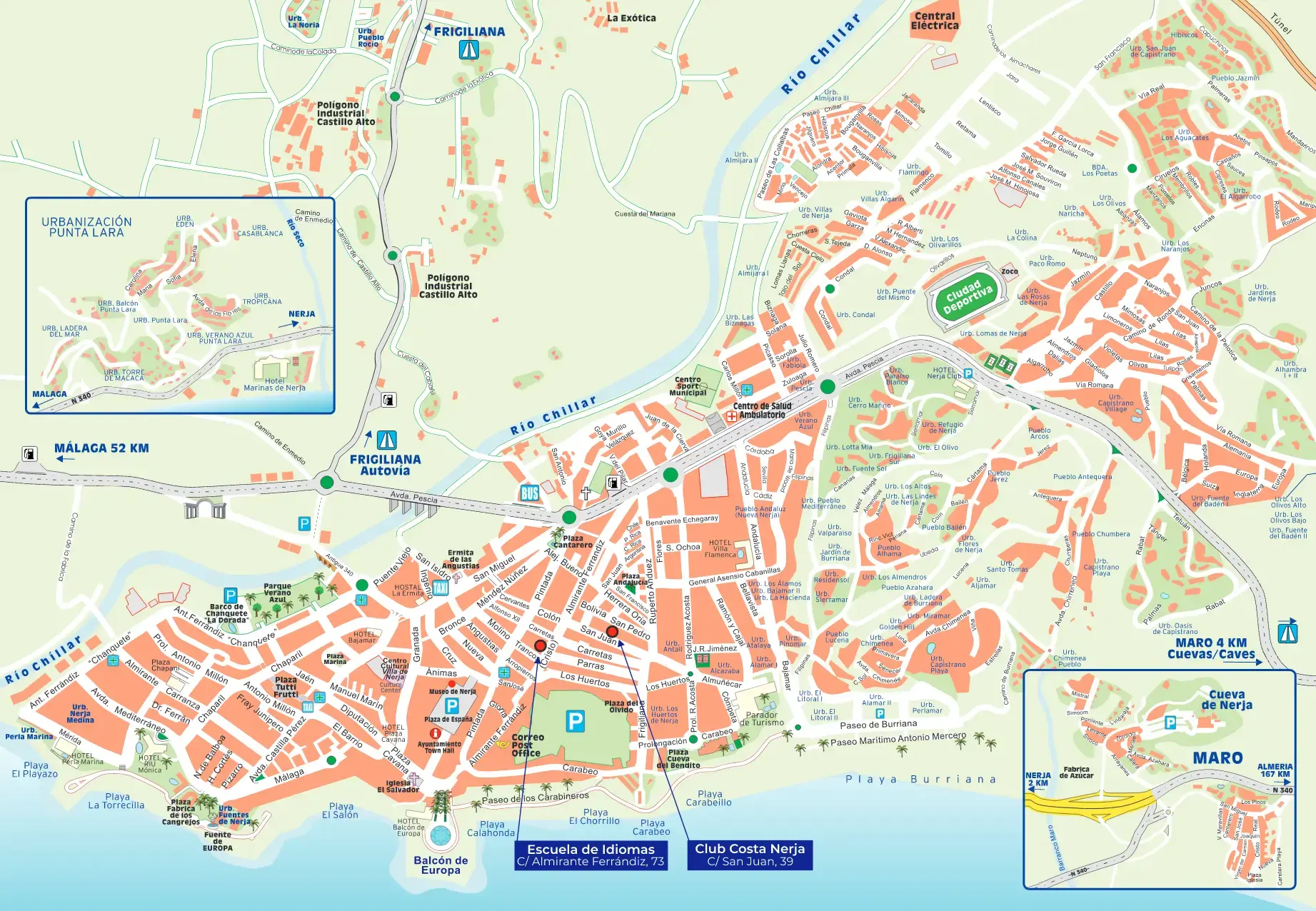 Mapa Callejero de Nerja