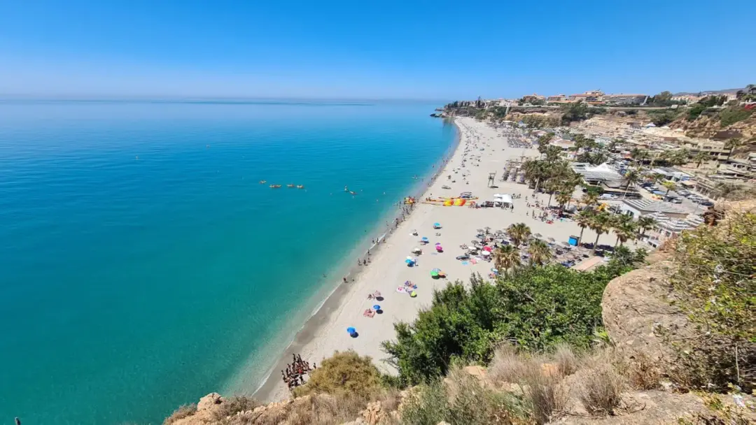 Burriana beach seen from above