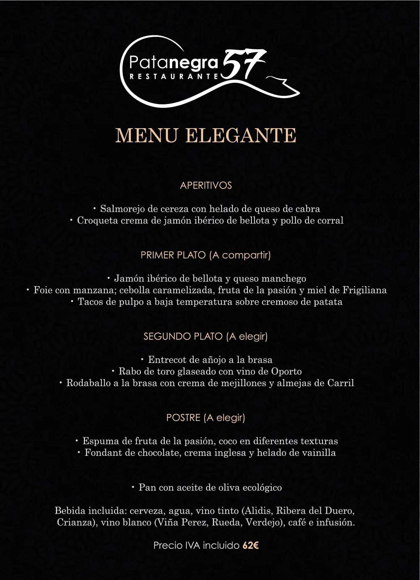 Carta (página 3) de Restaurante Pata Negra 57 en Nerja