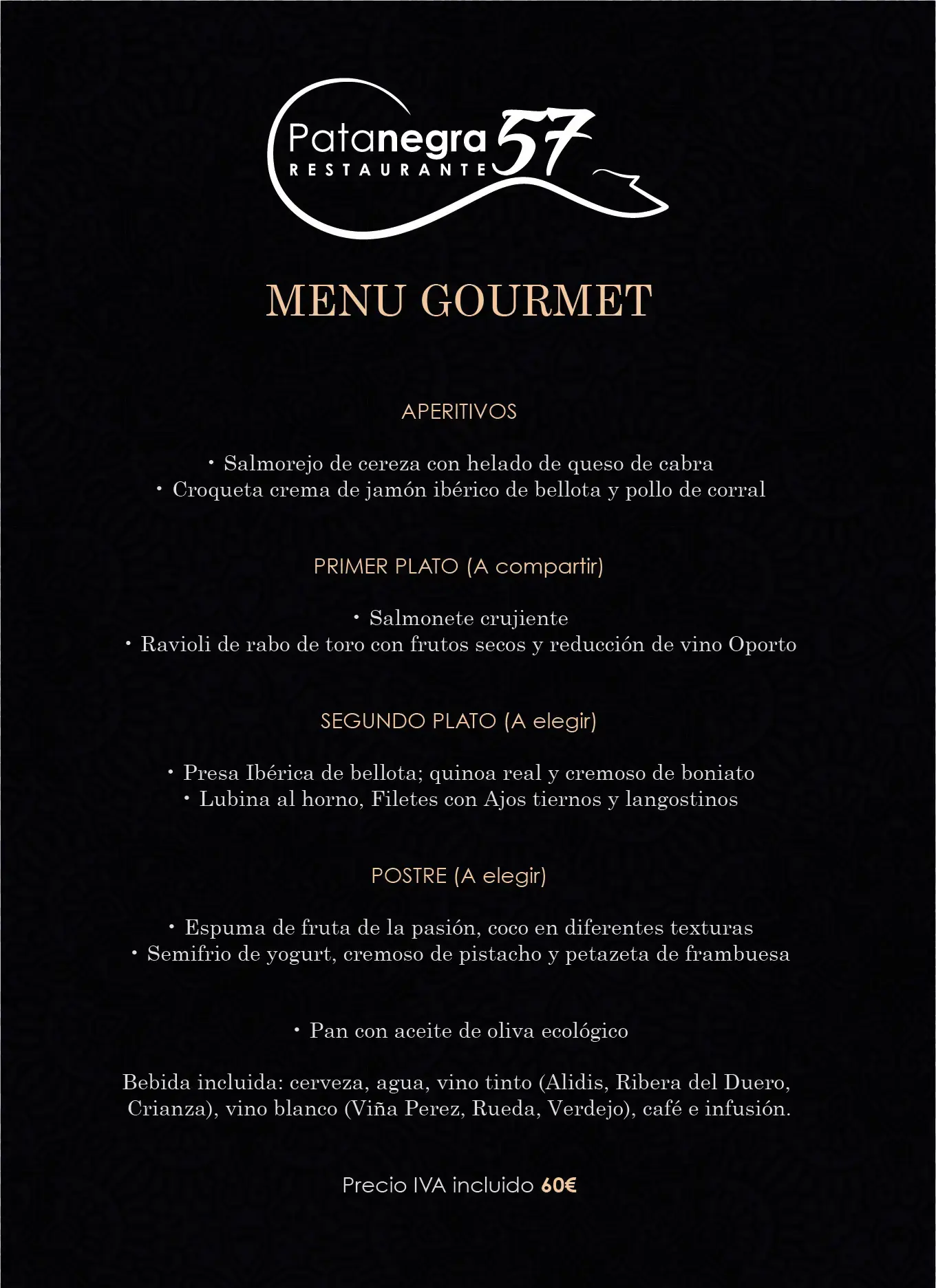 Carta (página 2) de Restaurante Pata Negra 57 en Nerja