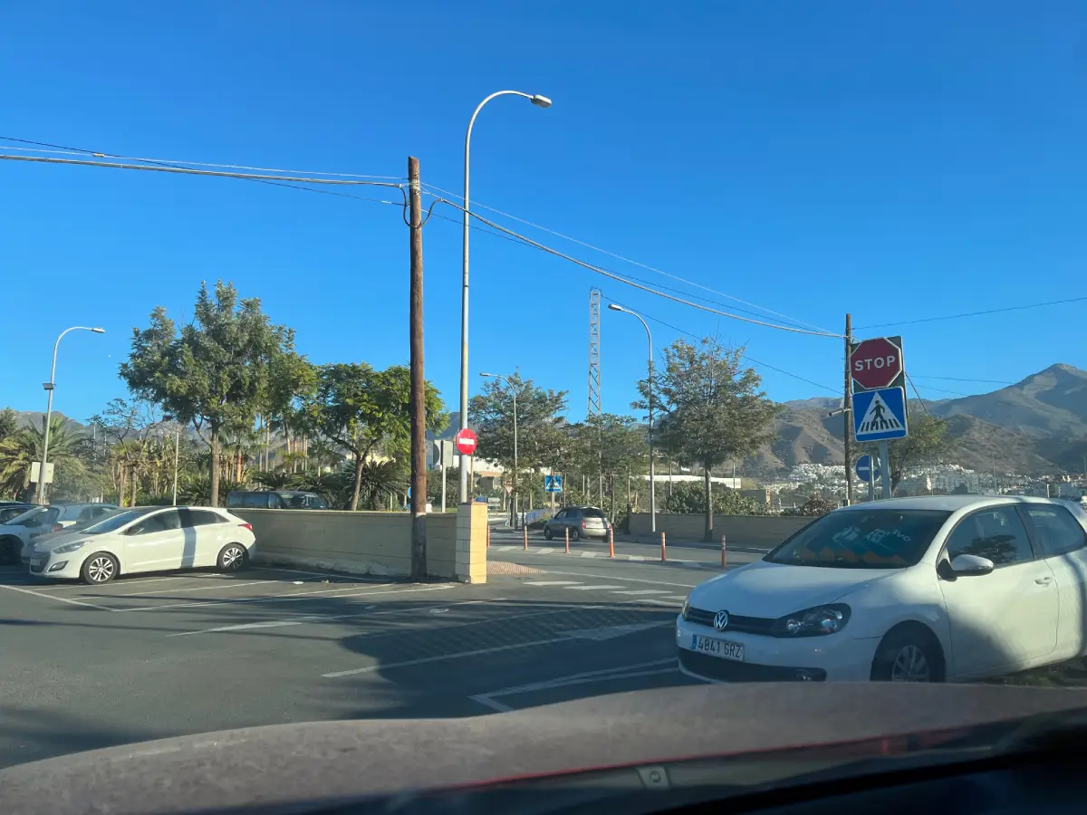 Entrance to the Rapto de Europa car park, Nerja